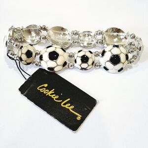 Cookie Lee Soccer Stretch Bracelet Fashion Jewelry New